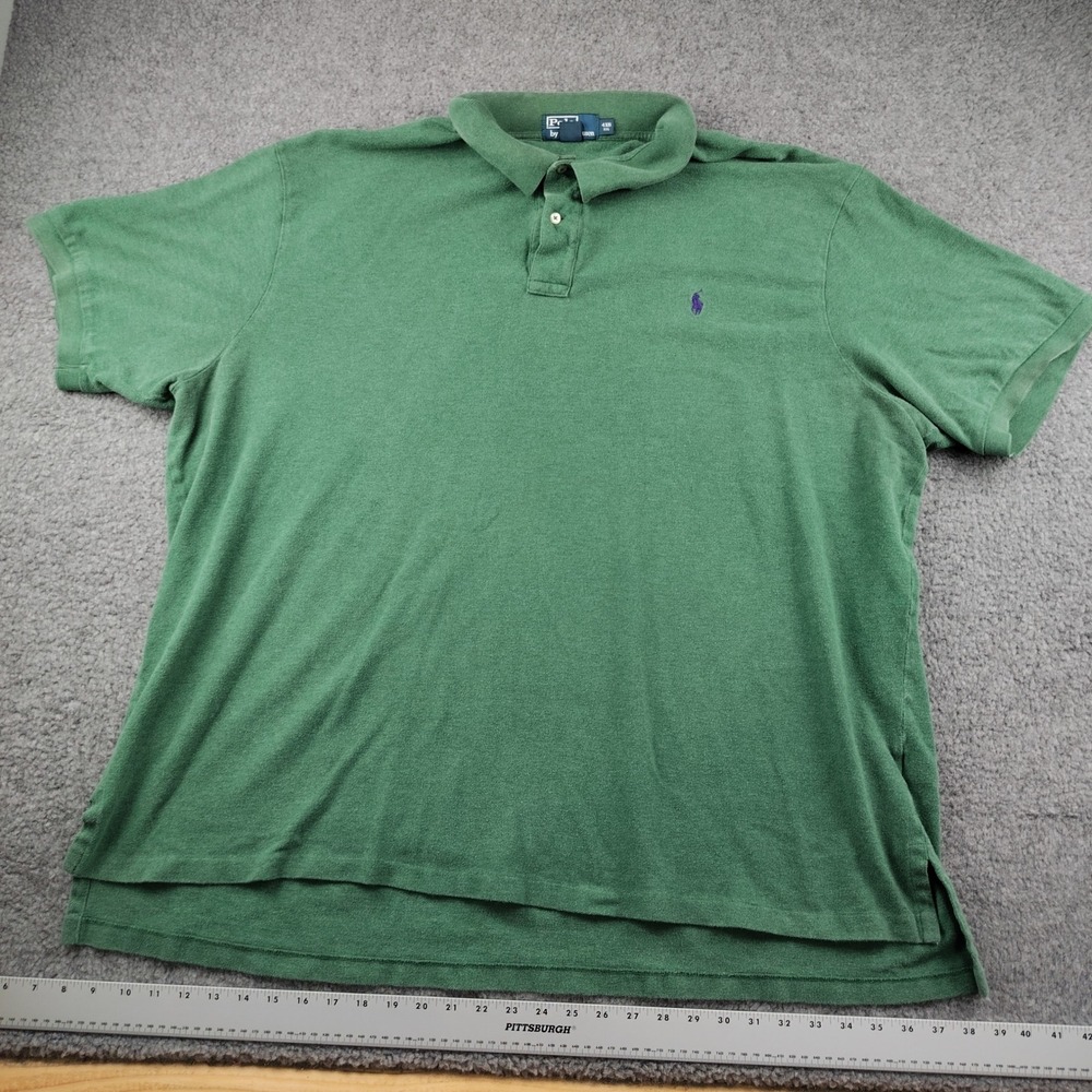 Polo Ralph Lauren Cotton Polo Mens 4XB Big Green Pony Logo Preppy